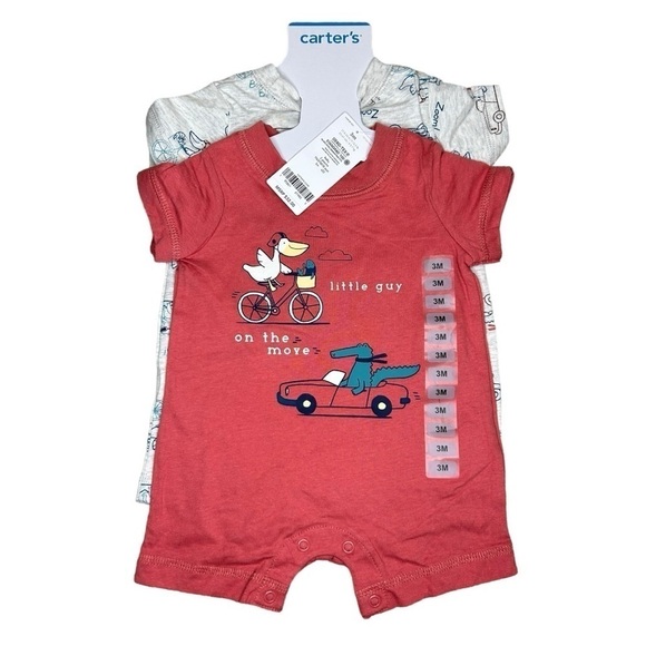 Carter's Other - Carter's Infant/Toddler Boy's 2 Piece Short Sleeve Romper Set 9M